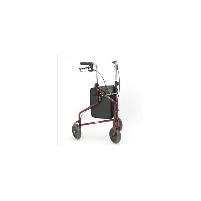 Rollator 3 Wheels 830 -1020mm Red SWL 125kg [Pack of 1]