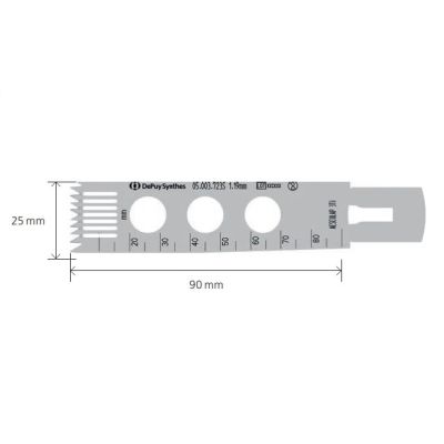 DEPUY SYNTHES Oscillilating Saw Blades 90 X 25 X 1.27MM , 05.003.733S [Pack of 1]