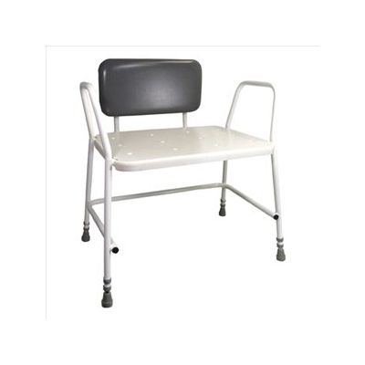 AIDAPT Shower Chair Static Bariatric 254Kg 40 Stone Weight Limit Side Arms For Improved [Pack of 1]