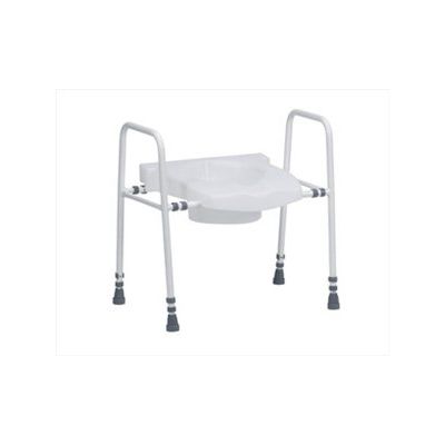 Welland by Drive Toilet Frame With Seat Bariatric Combi Scandia 58X48CM Ht 40-42CM Muw 190Kg [Pack of 1]