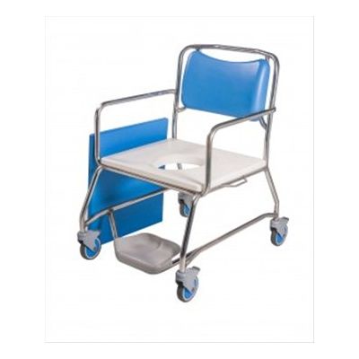 Roma Medical Shower Chair Commode Modular Bariatric Arms 25In/Max User Weight 50St/Stainless Steel [Pack of 1]