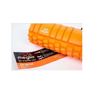 Meglio Massage Roller Meglio Foam Roller Grid Orange 14CM X 33CM [Pack of 1]