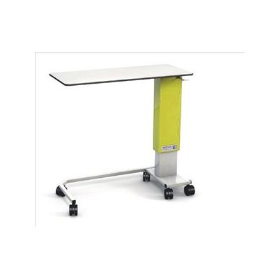 Freeway Medical Overbed Table Wheelchair/Chair Base Height Adjustable 72-110CM Yellow [Pack of 1]
