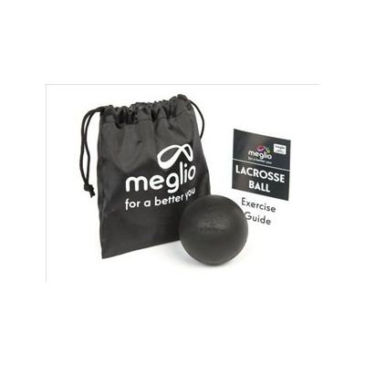 Meglio Massage Balls Lacrosse Ball Black [Pack of 1]