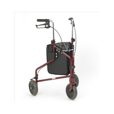 Rollator 3 Wheels 830 -1020mm Red SWL 125kg [Pack of 1]