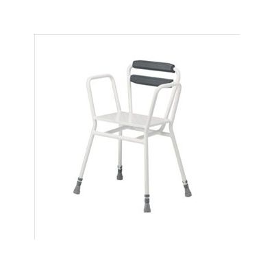 ROMA MEDICAL Shower Chair Static Height Adjustable With Backrest Swl 125Kgs [Pack of 1]