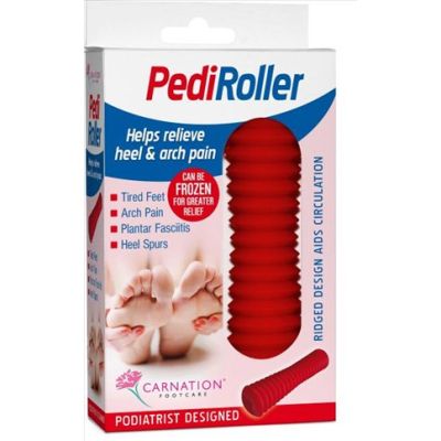 Carnation Footcare Massage Roller Foot Red Ridged [Pack of 1]