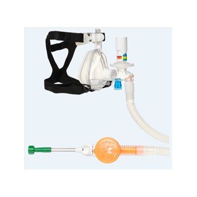 CPAP Kit O2 Max Nebulizer 3 Set PEEP Valve & Large Size BiTrac Mask [Pack of 10]